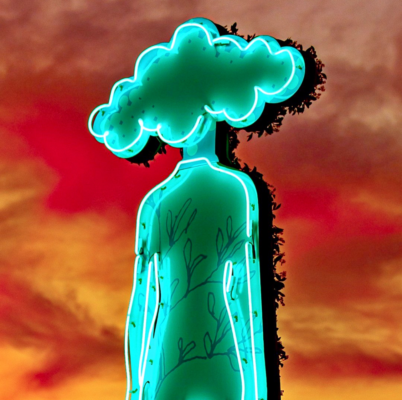 Cloud Girl Neon for All Day I Dream Festival